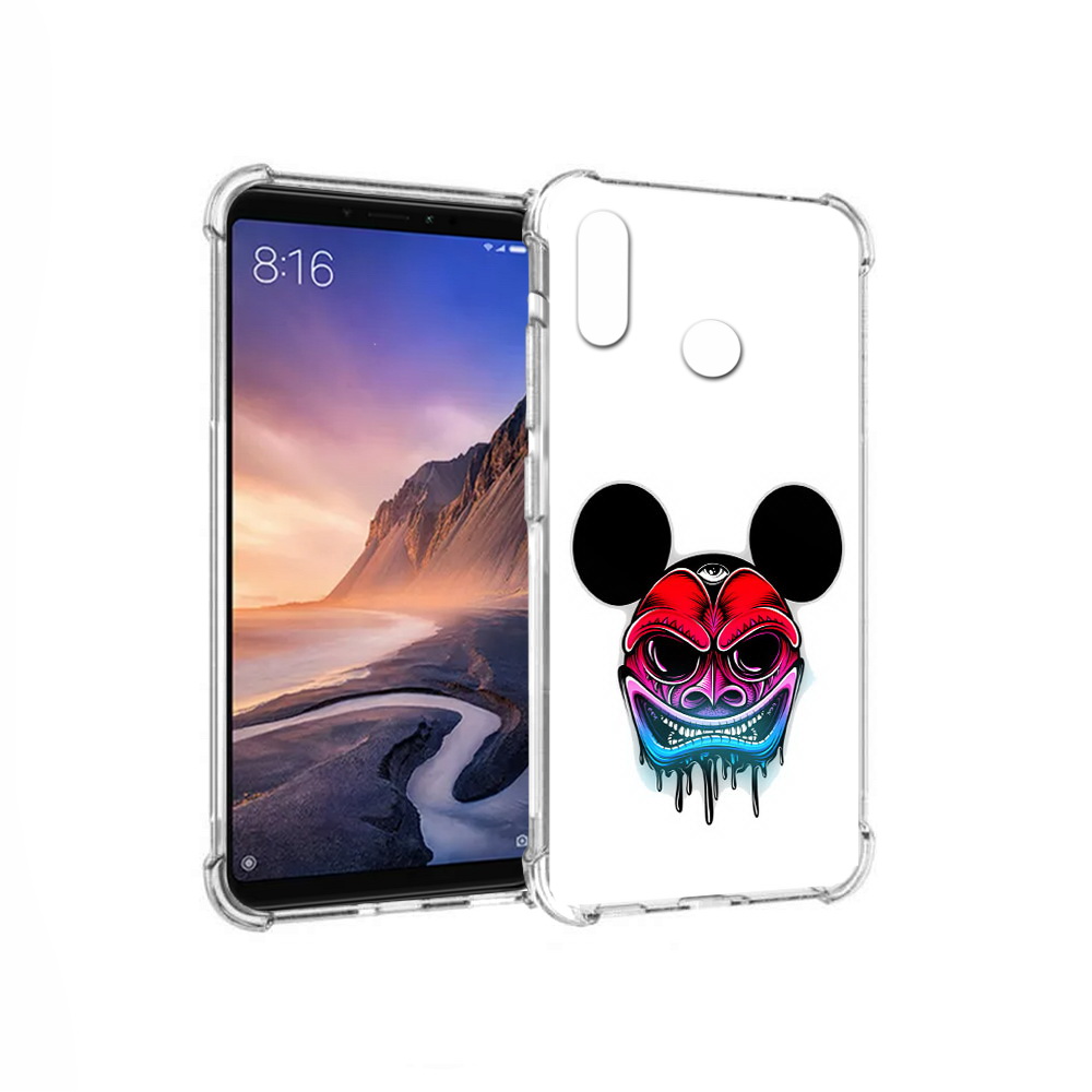 

Чехол MyPads Tocco для Xiaomi Mi Max 3 микки в маске (PT115366.313.473), Прозрачный, Tocco