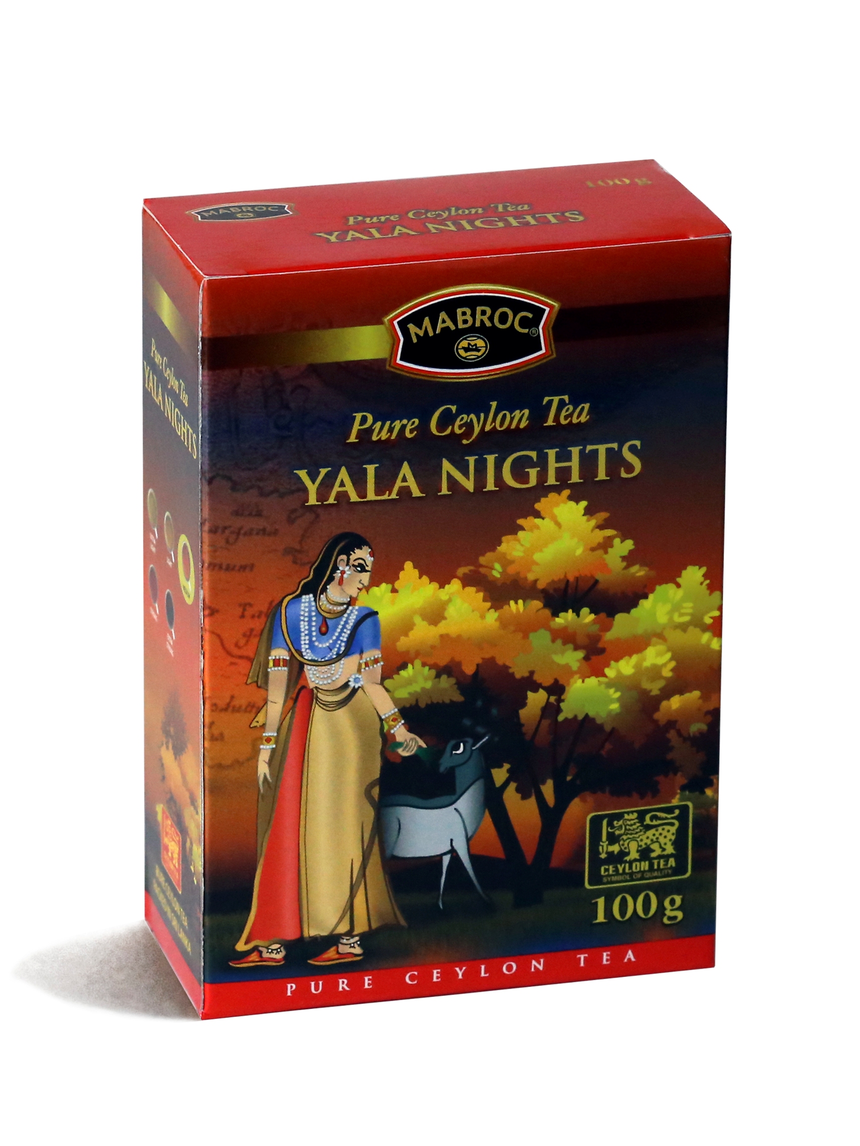 Чай черный цейлонский Mabroc Ялла ночь крупнолистовой, 100 гр