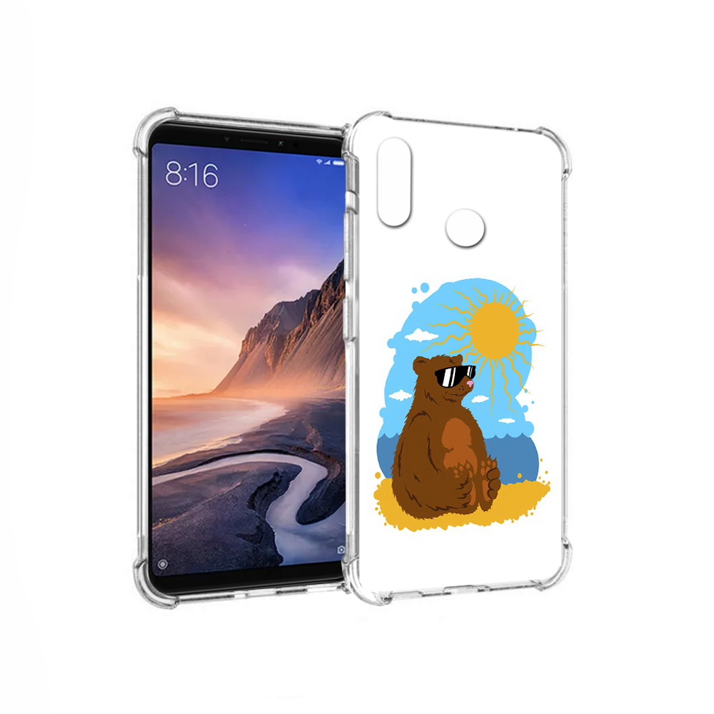 

Чехол MyPads Tocco для Xiaomi Mi Max 3 медведь на чиле (PT115366.313.468), Прозрачный, Tocco