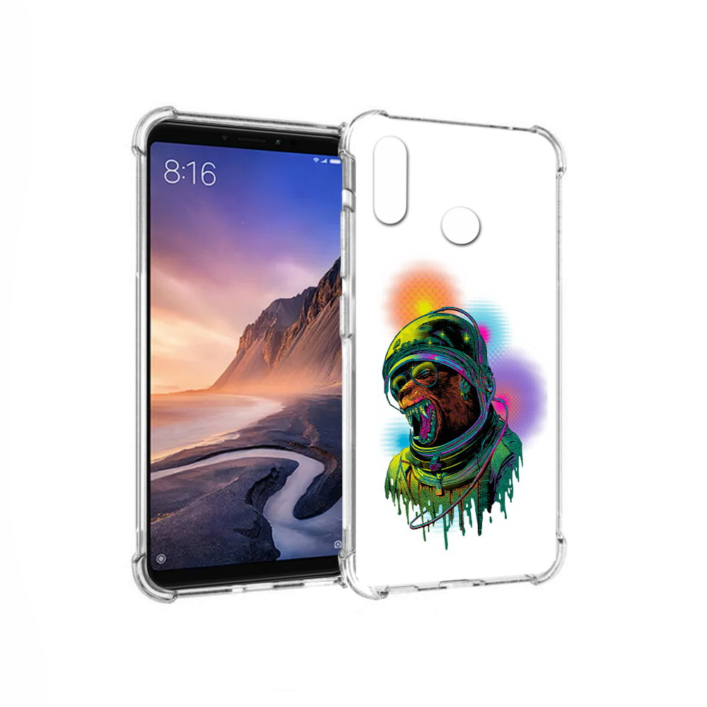 

Чехол MyPads Tocco для Xiaomi Mi Max 3 медведь космонавт (PT115366.313.466), Прозрачный, Tocco