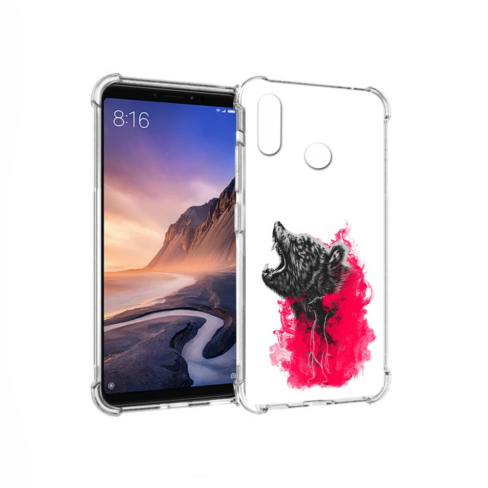 

Чехол MyPads Tocco для Xiaomi Mi Max 3 медведь в дымке (PT115366.313.463), Прозрачный, Tocco
