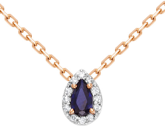 

Колье женское Vesna jewelry 6024-151-16-01 из красного золота, сапфир/бриллиант, 45 см, 6024-151-16-01
