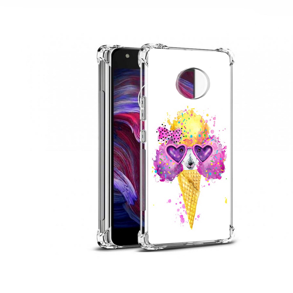 

Чехол MyPads Tocco для Motorola Moto X4 Рожок (PT96319.371.146), Прозрачный, Tocco