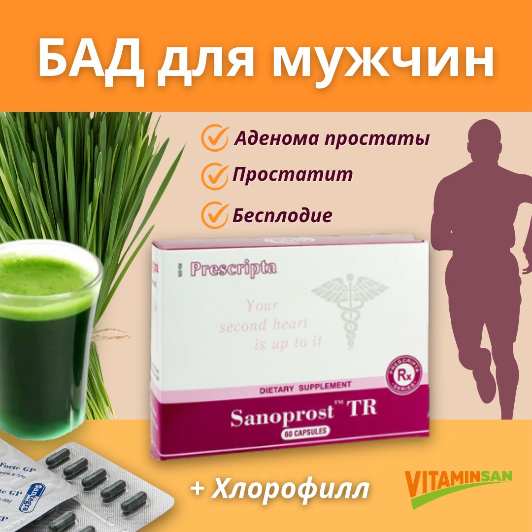 

Пищевая добавка Santegra Sanoprost TR для мужчин 60 капсул