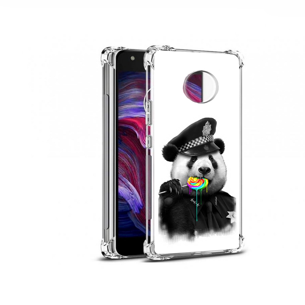 

Чехол MyPads Tocco для Motorola Moto X4 Панда полиция (PT96319.371.130), Прозрачный, Tocco