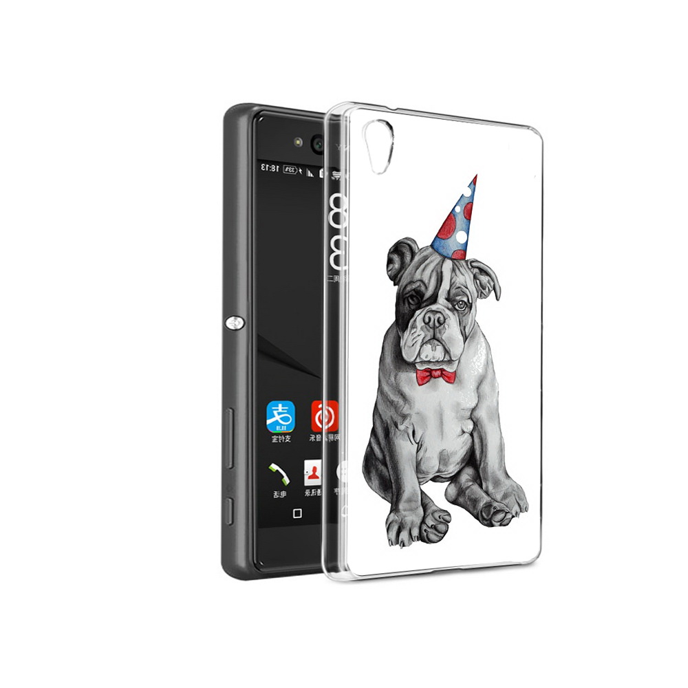 

Чехол MyPads Tocco для Sony Xperia C6 праздничный щенок (PT28839.243.554), Прозрачный, Tocco