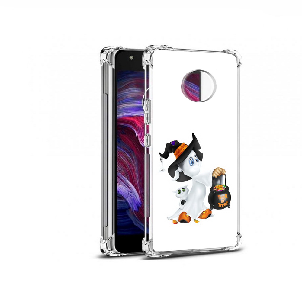 

Чехол MyPads Tocco для Motorola Moto X4 Маленький призрак (PT96319.371.113), Прозрачный, Tocco