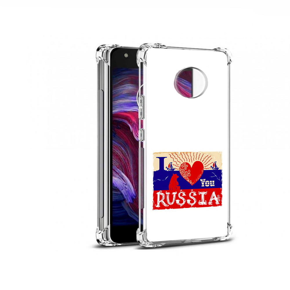 

Чехол MyPads Tocco для Motorola Moto X4 Люблю Россию (PT96319.371.112), Прозрачный, Tocco