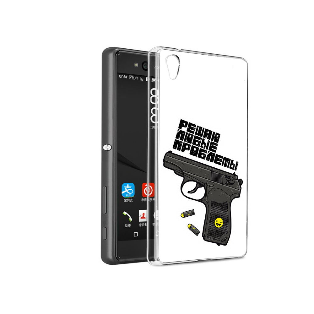 

Чехол MyPads Tocco для Sony Xperia C6 пистолет против проблем (PT28839.243.542), Прозрачный, Tocco