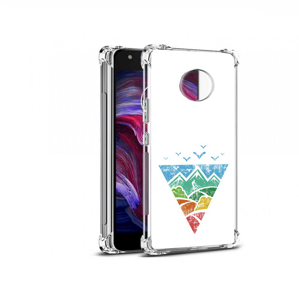 

Чехол MyPads Tocco для Motorola Moto X4 Лес земля море чайки (PT96319.371.105), Прозрачный, Tocco
