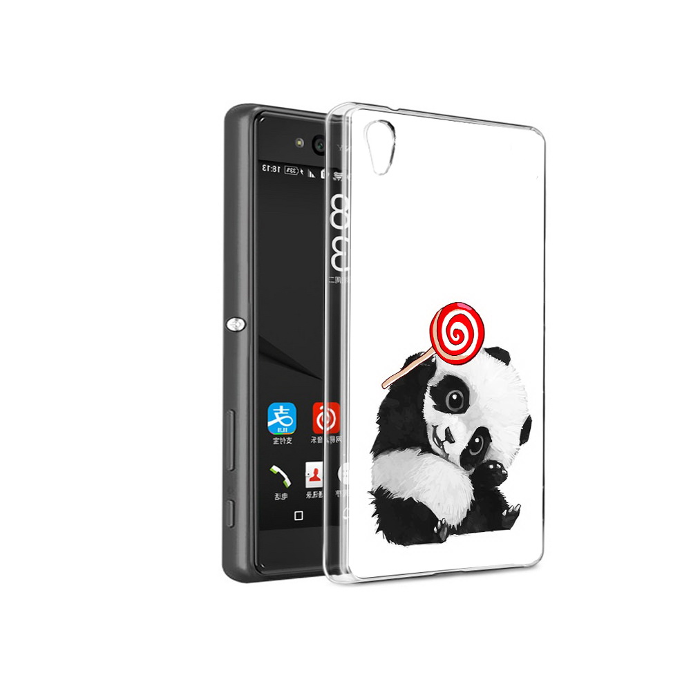 

Чехол MyPads Tocco для Sony Xperia C6 панда с леденцом (PT28839.243.534), Прозрачный, Tocco