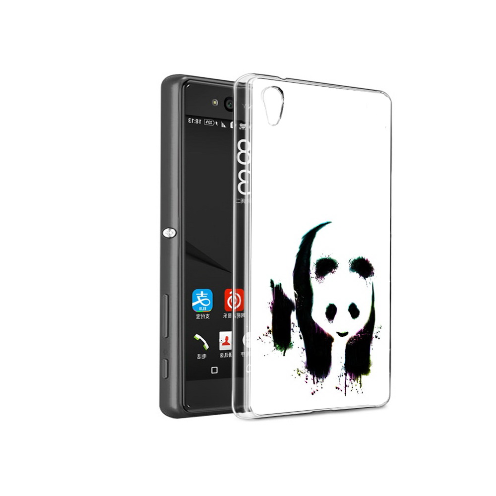 

Чехол MyPads Tocco для Sony Xperia C6 панда в акварели (PT28839.243.532), Прозрачный, Tocco