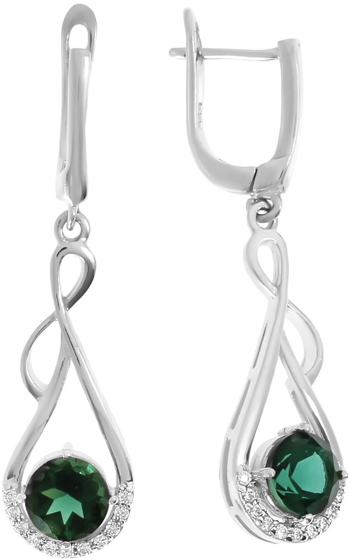 

Серьги из серебра со шпинелью Balex Jewellery 2405836213, 2405836213