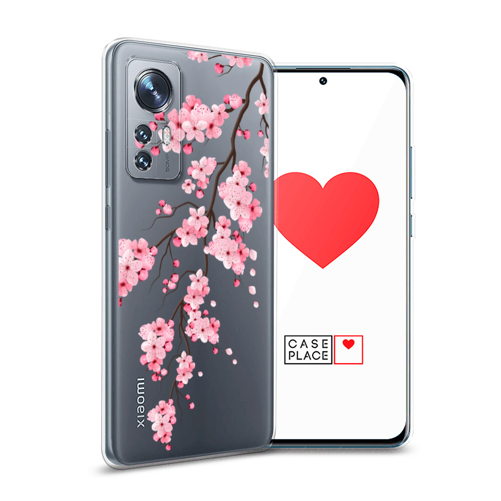

Силиконовый чехол Awog "Розовая сакура" для Xiaomi 12, Разноцветный, 312350-8