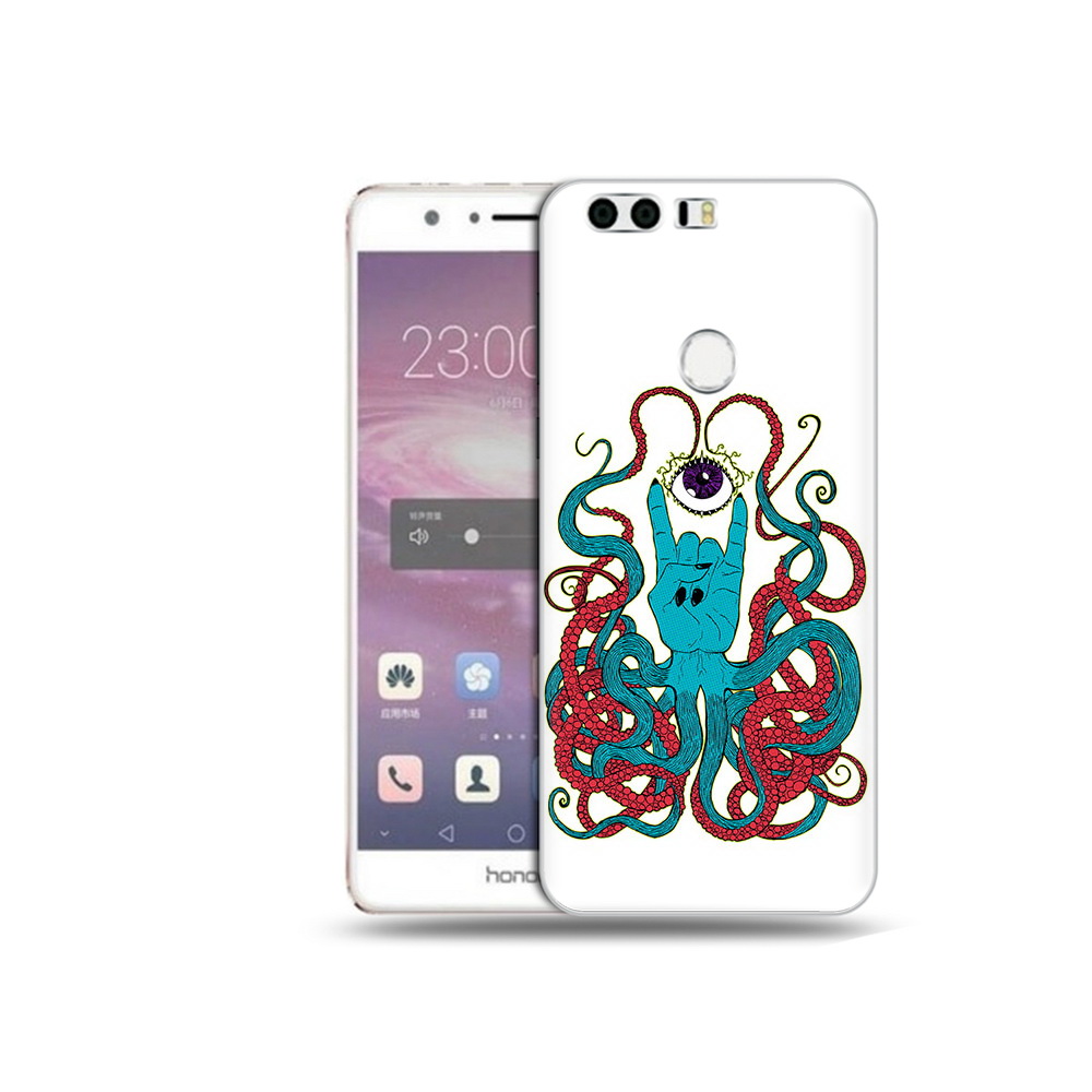 

Чехол MyPads Tocco для Honor 8 осьминог-рука абстракция (PT46676.38.530), Прозрачный, Tocco