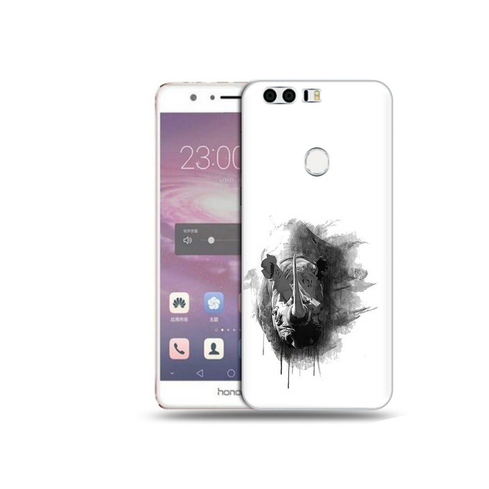 

Чехол MyPads Tocco для Honor 8 носорог (PT46676.38.523), Прозрачный, Tocco