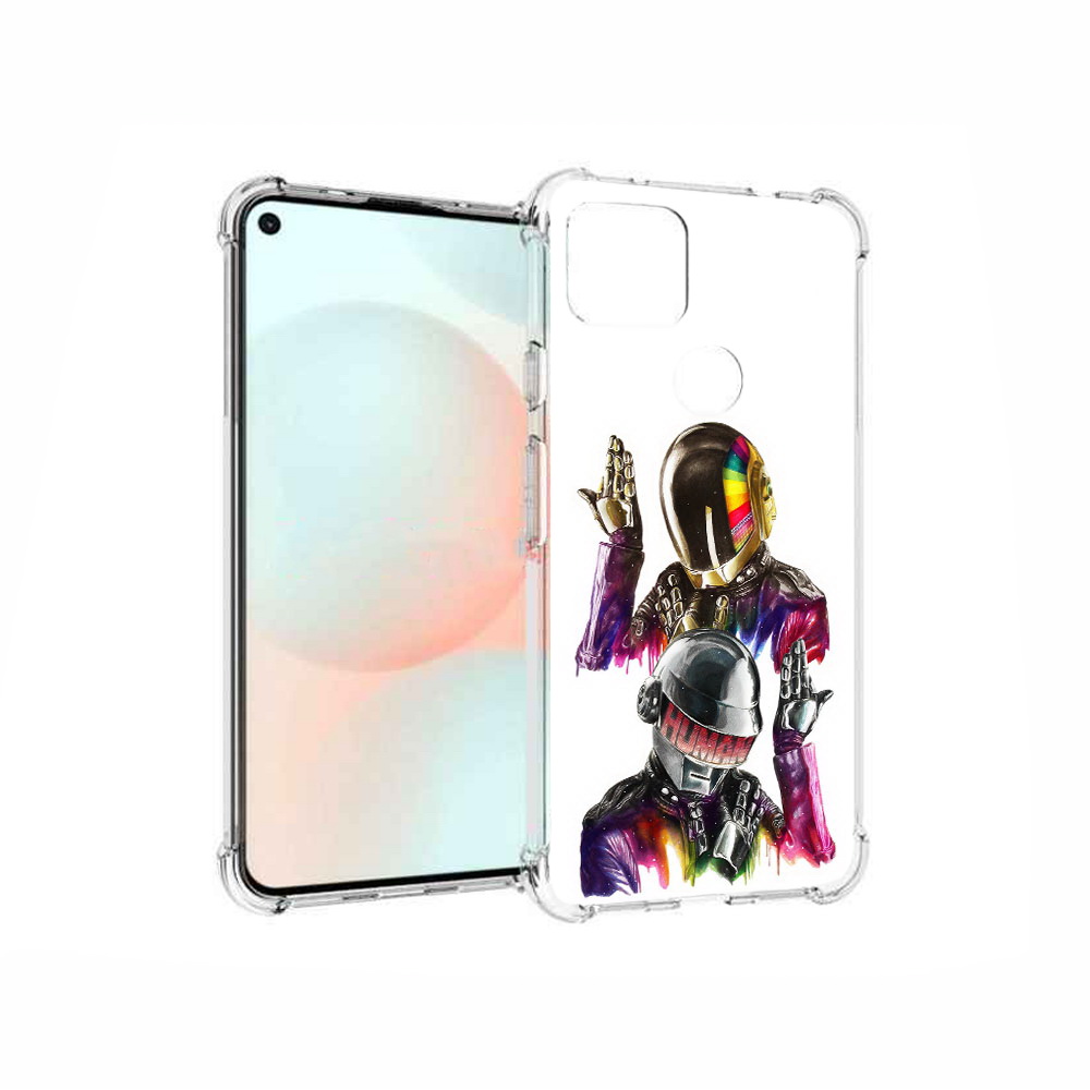 

Чехол MyPads Tocco для Google Pixel 5A диско космонавты, Прозрачный, Tocco