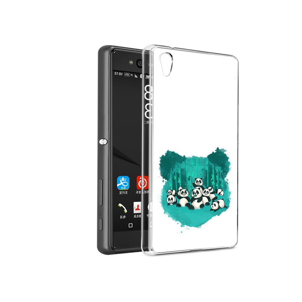 

Чехол MyPads Tocco для Sony Xperia C6 нарисованные панды (PT28839.243.508), Прозрачный, Tocco