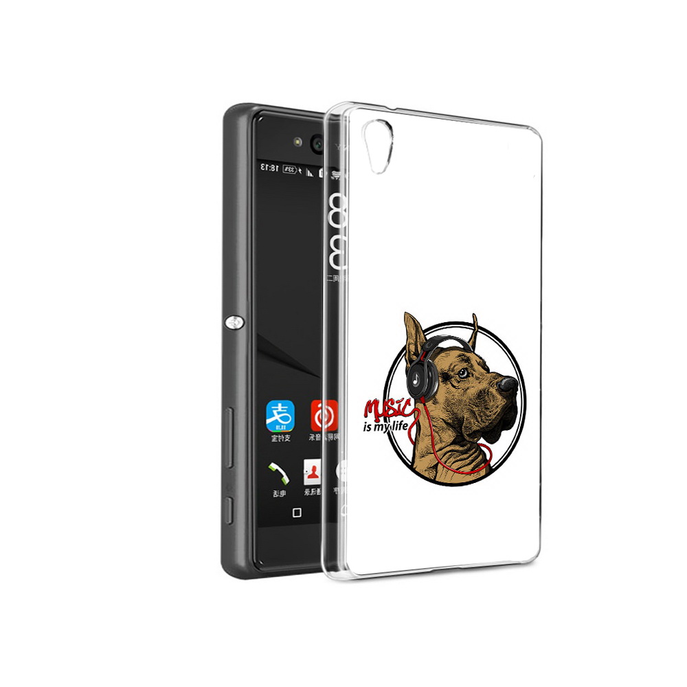 

Чехол MyPads Tocco для Sony Xperia C6 музыкальная собака (PT28839.243.490), Прозрачный, Tocco