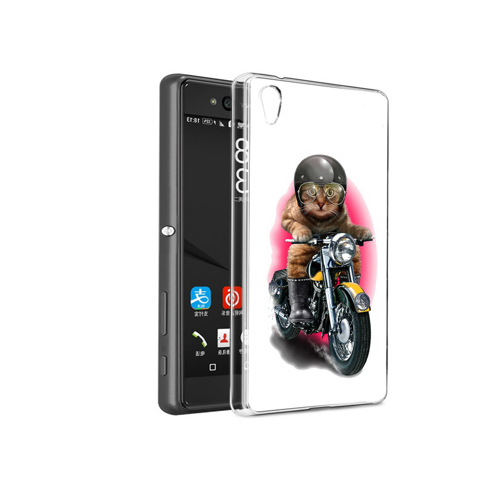 

Чехол MyPads Tocco для Sony Xperia C6 мото-кот (PT28839.243.485), Прозрачный, Tocco
