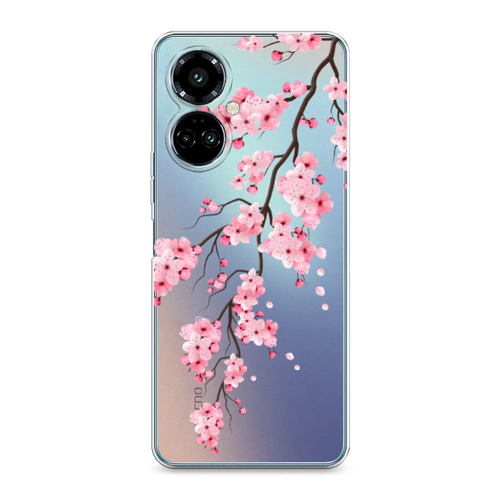 

Силиконовый чехол "Розовая сакура" на Tecno Camon 19 Pro