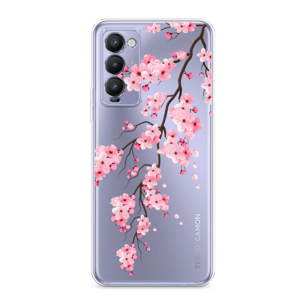 

Чехол Awog на Tecno Camon 18/18T "Розовая сакура", Разноцветный, 300950-8