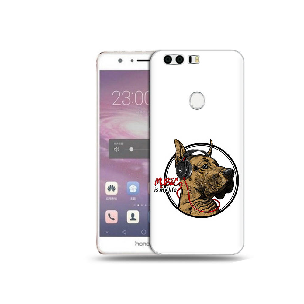 

Чехол MyPads Tocco для Honor 8 музыкальная собака (PT46676.38.490), Прозрачный, Tocco