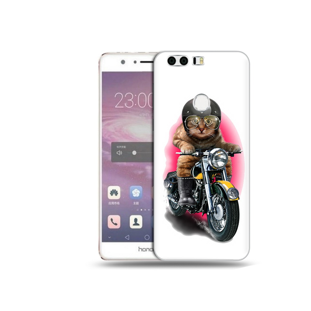 

Чехол MyPads Tocco для Honor 8 мото-кот (PT46676.38.485), Прозрачный, Tocco