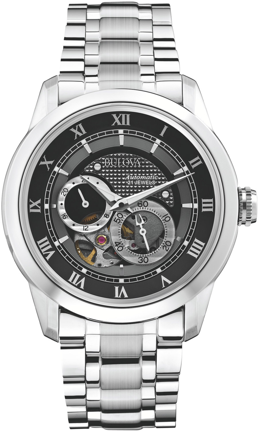 

Наручные часы мужские Bulova 96A119 серебристые, 96A119