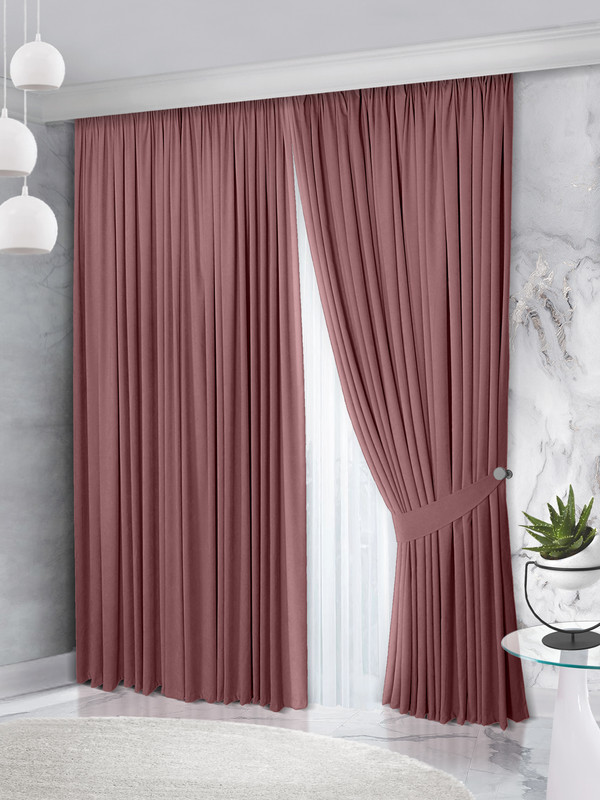 Комплект штор Raccolto Canvas 160*270 2шт. Розовый