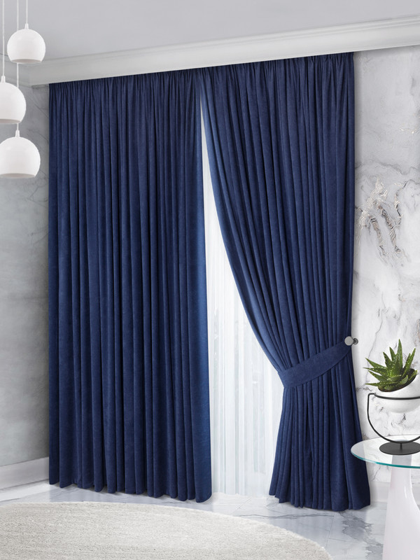 Комплект штор Raccolto Canvas 160*270 2шт. Королевский Синий