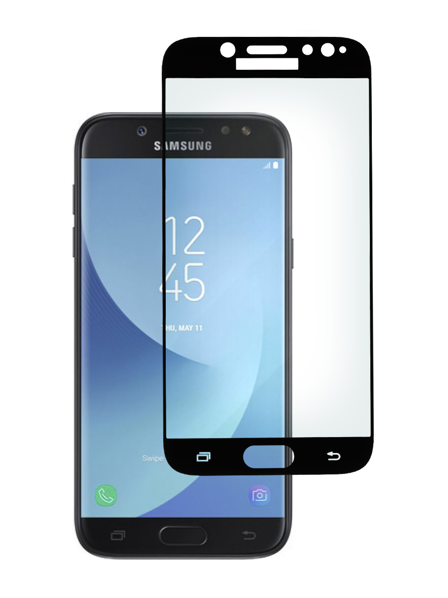 

Защитное стекло 5D для Samsung J7 2017 J730 черный, с рамкой, MOTG-5D-SAM-J730