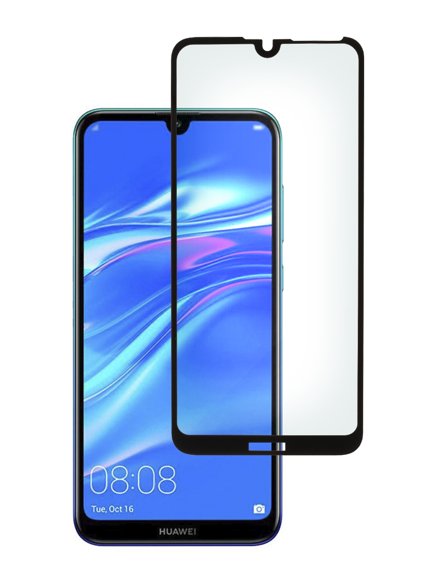 

Защитное стекло 5D для Huawei Y7 2019 черный, с рамкой, MOTG-5D-HUA-Y7-2019