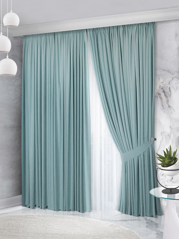 Комплект штор Raccolto Canvas 160*270 2шт. Аквамарин