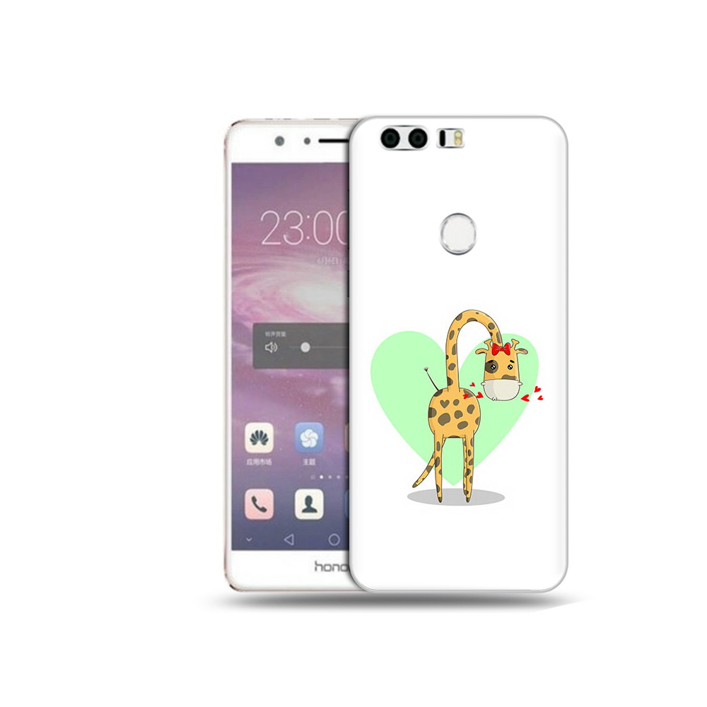 

Чехол MyPads Tocco для Honor 8 Влюбленный жираф 14 февраля (PT46676.38.47), Прозрачный, Tocco