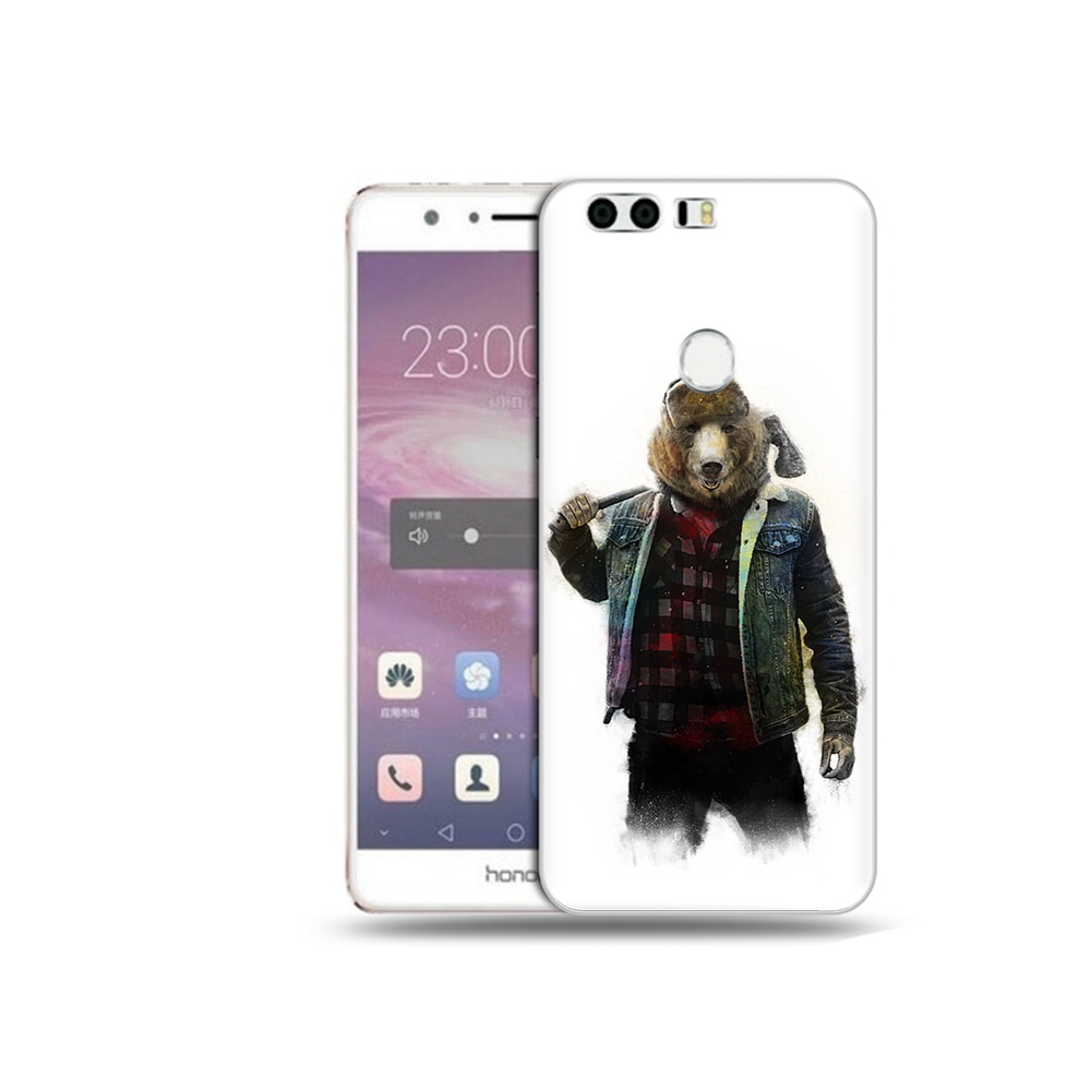 

Чехол MyPads Tocco для Honor 8 медведь с топором (PT46676.38.469), Прозрачный, Tocco