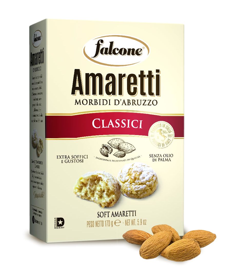 Печенье сдобное Falcone Amaretti Амаретти мягкие классические, 170 г