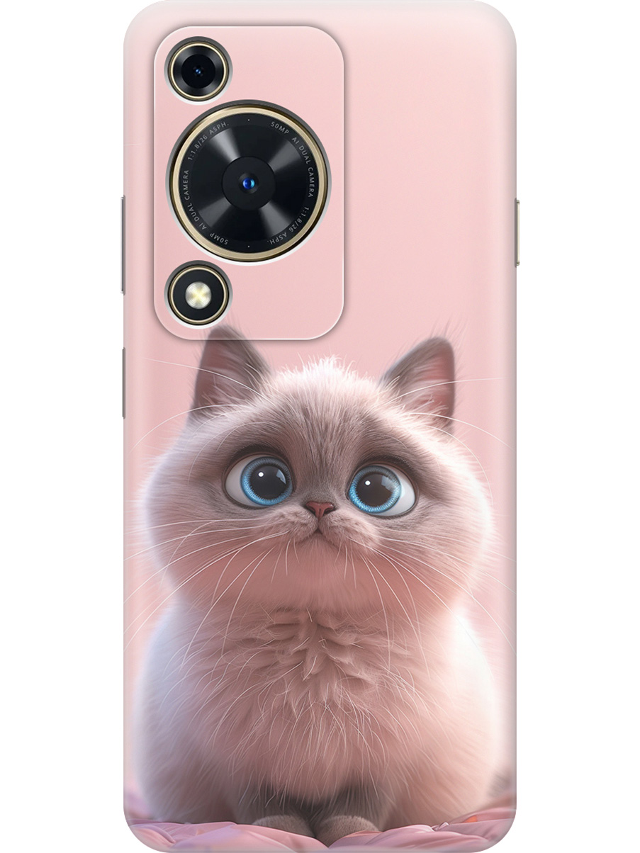 

Силиконовый чехол на Huawei nova Y72 с принтом "Милейший котик", Прозрачный;розовый;серый, 785977811