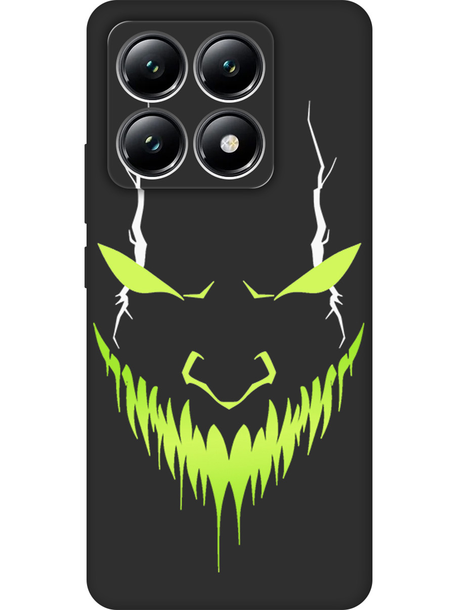 

Силиконовый чехол на Xiaomi 14T с принтом "Evil Face" матовый черный, Черный;белый;зеленый, 785978451