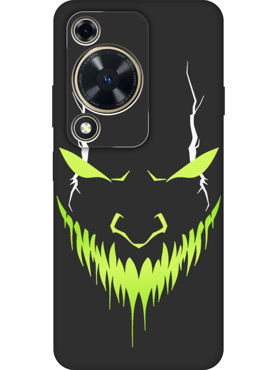 

Силиконовый чехол на Huawei nova Y72 с принтом "Evil Face" матовый черный, Черный;белый;зеленый, 785977851