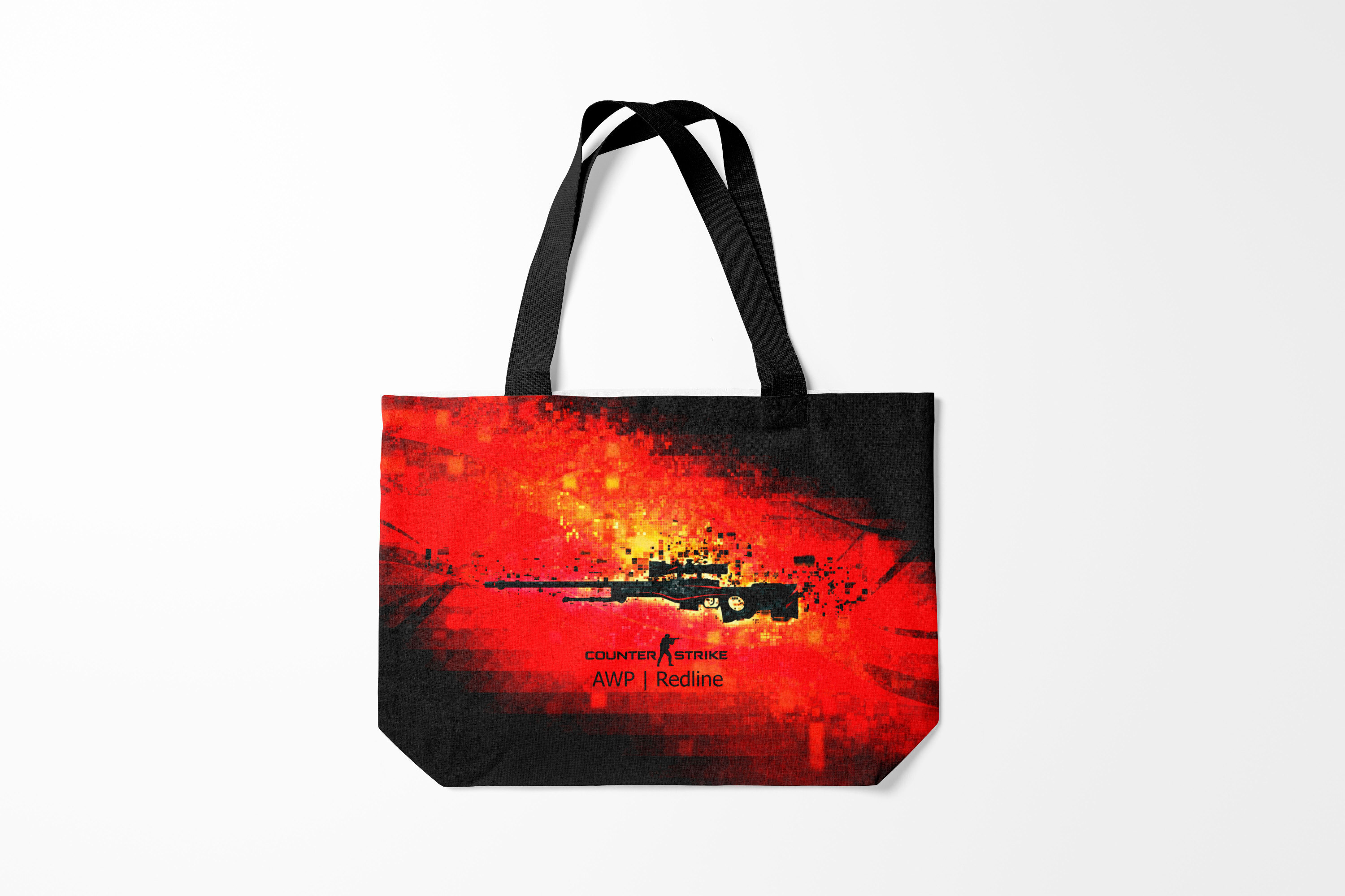 

Сумка шoппер унисекс Burnettie Counter Strike CS GO Asiimov Inverted, разноцветный, Counter Strike CS GO Asiimov Inverted
