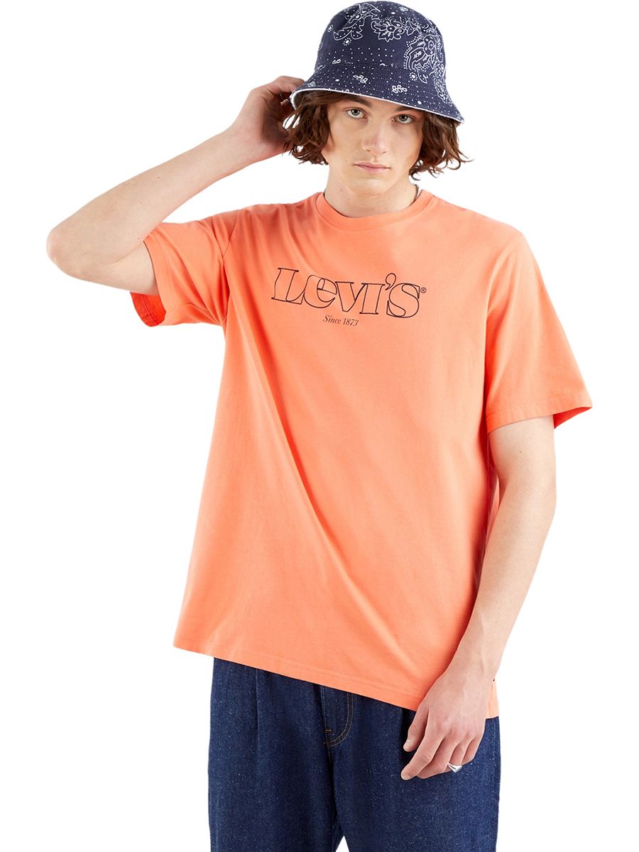 

Футболка мужская Levi's 16143-0183 оранжевая XS, 16143-0183