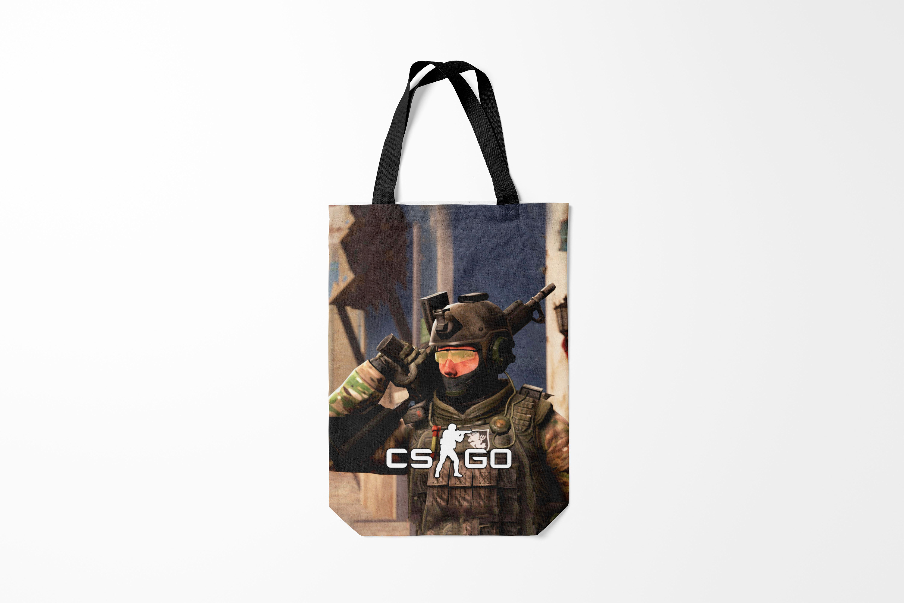 

Сумка шoппер унисекс Burnettie Counter Strike CS GO, белый, Counter Strike CS GO