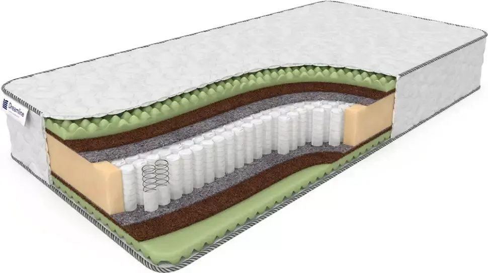 

Матрас Dreamline Medium Foam Massage 1000 пружинный 90х190 см, Белый, Medium Foam Massage 1000