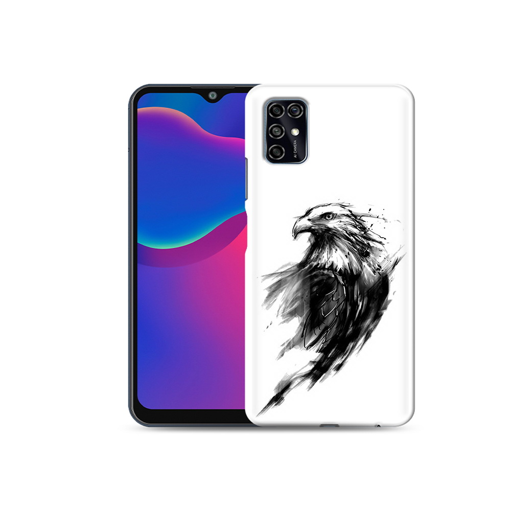 

Чехол MyPads Tocco для ZTE Blade V2020 Smart чб птица (PT156449.442.670), Прозрачный, Tocco