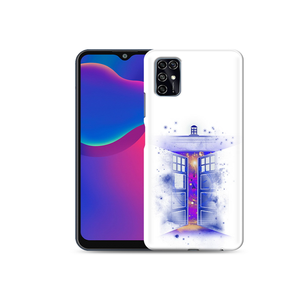

Чехол MyPads Tocco для ZTE Blade V2020 Smart фиолетовый уголок абстракция, Прозрачный, Tocco