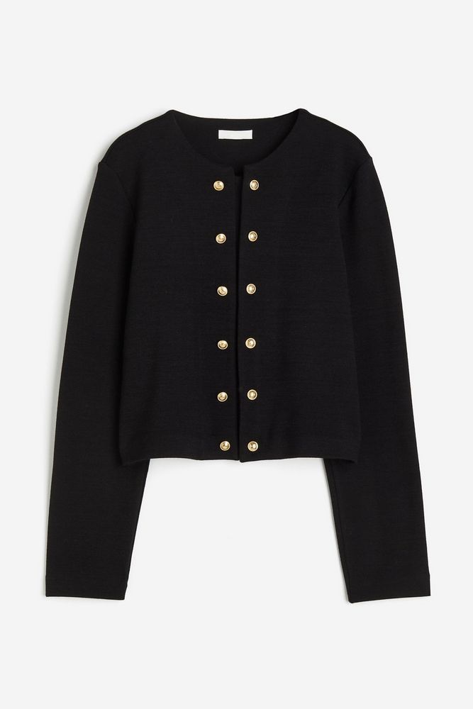 

Кардиган женский H&M 1232760 черный S, 1232760