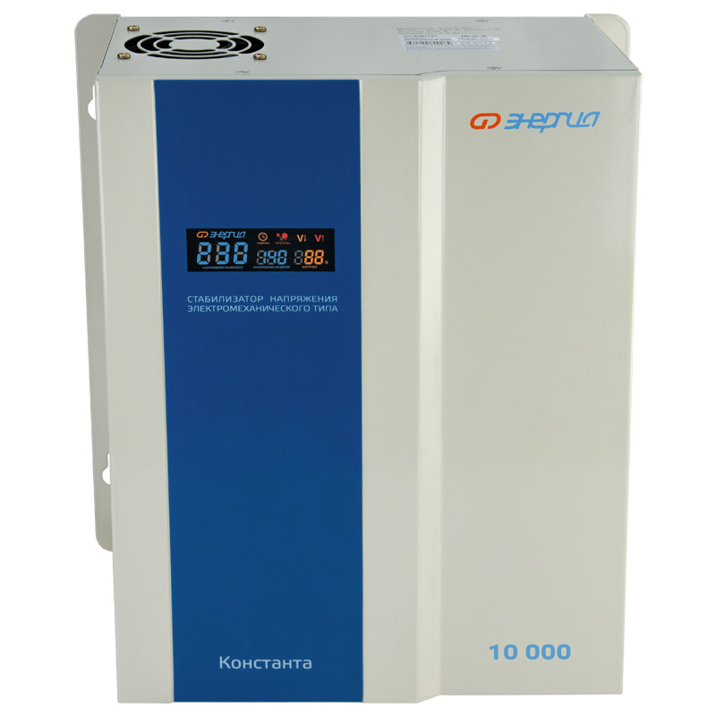 Стабилизатор напряжения Энергия Константа 10000 индикатор значения напряжения и тока ad22 rav желтый энергия
