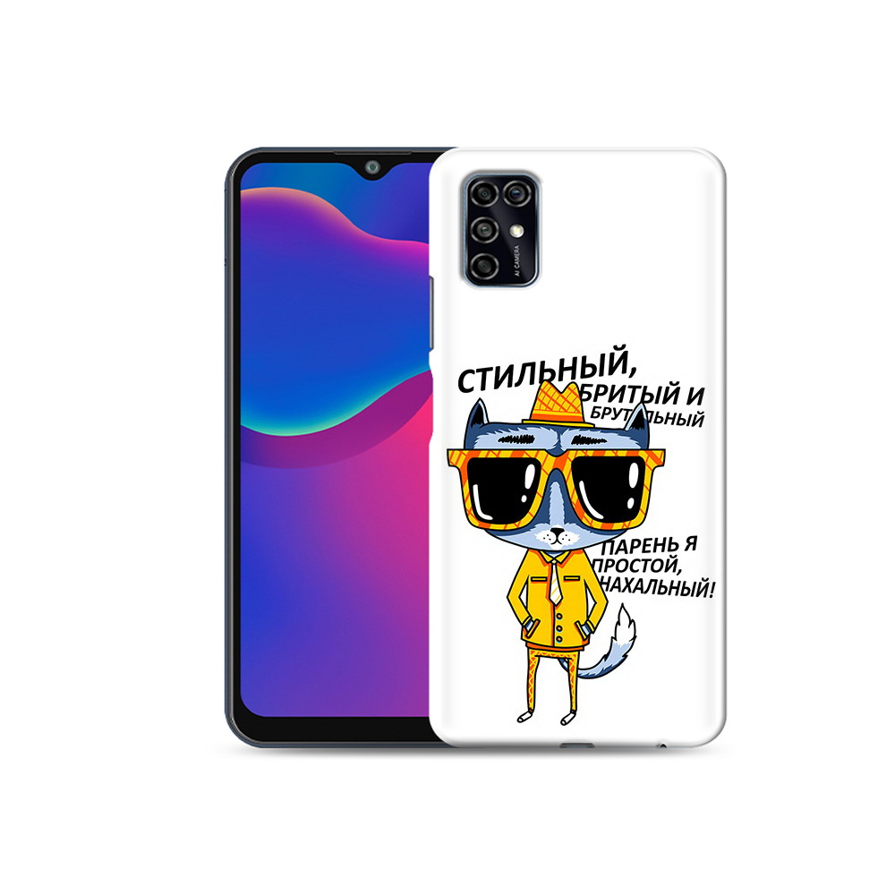 

Чехол MyPads Tocco для ZTE Blade V2020 Smart стильный кот (PT156449.442.625), Прозрачный, Tocco