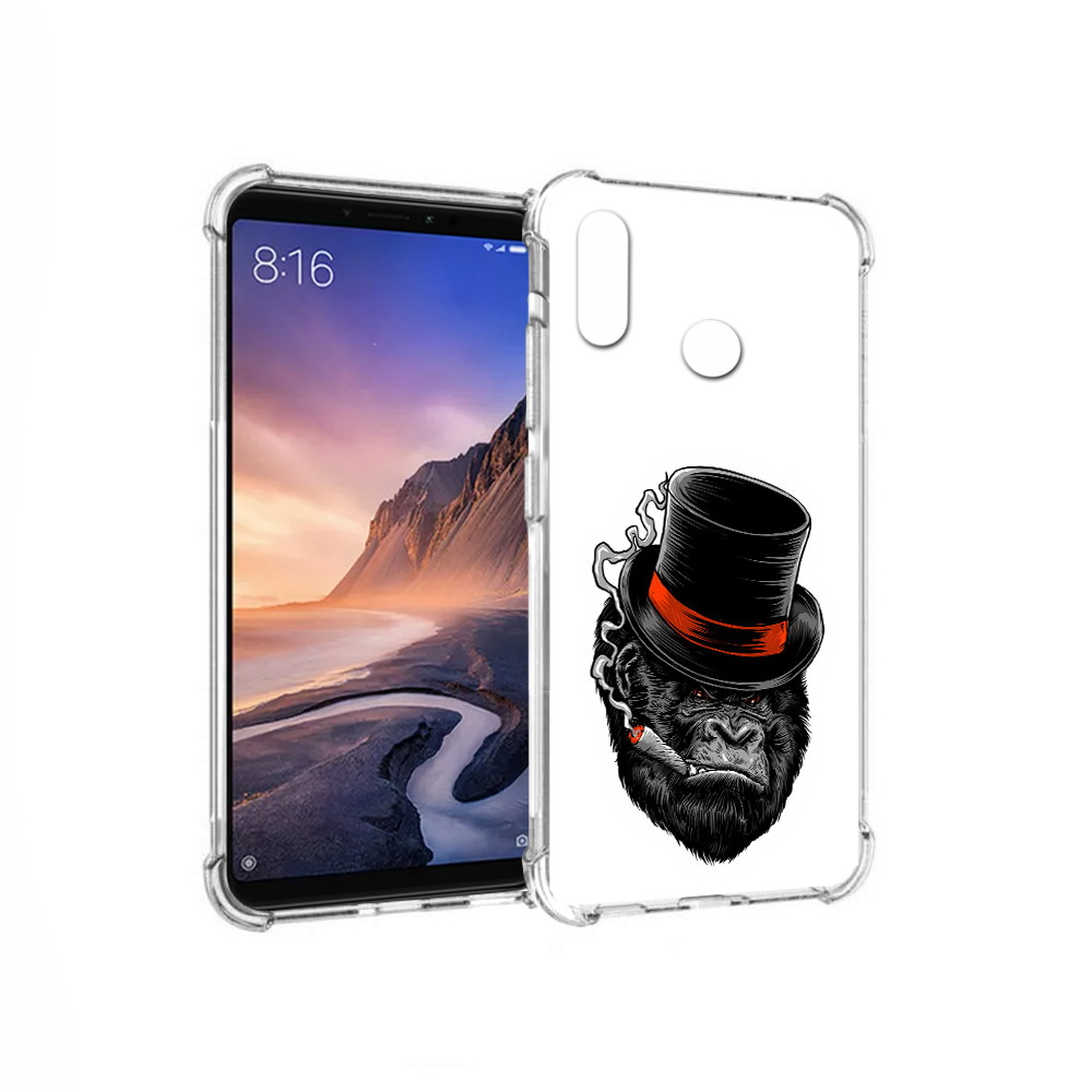 

Чехол MyPads Tocco для Xiaomi Mi Max 3 дизайнерская горилла (PT115366.313.431), Прозрачный, Tocco